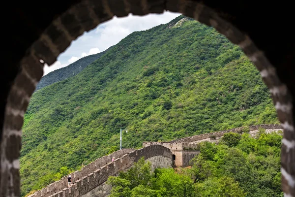 Grande Muralha China Perto Pequim Grande Muralha China Uma Série — Fotografia de Stock