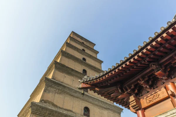 Xian China Sierpnia 2017 Kompleks Pagody Dzikiej Gęsi Buddyjska Pagoda — Zdjęcie stockowe