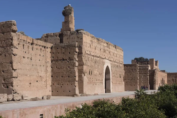 Marrakech Morocco December 2017 Badi Palace Palais Badii Marrakech Morocco — Stock Photo, Image