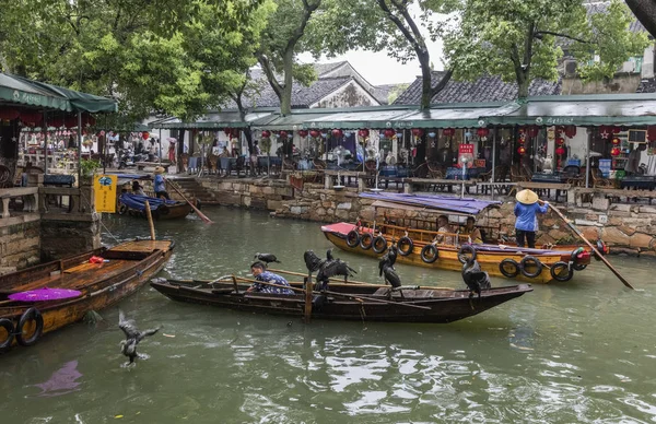 Suzhou Chiny Sierpnia 2017 Tongli Miasto Wodne Chinach Wenecja Azji — Zdjęcie stockowe