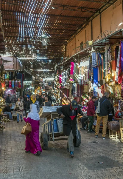 Marrakesh Morocco June 2013 Street Marrakesh Downtown Morocco — 스톡 사진