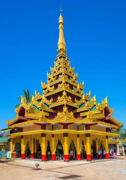 Shwemawdaw Pagoda Genellikle Altın Tanrı Tapınağı Olarak Adlandırılır — Stok fotoğraf