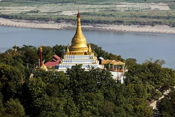 Vista Sagaing Hill Myanmar — Foto Stock