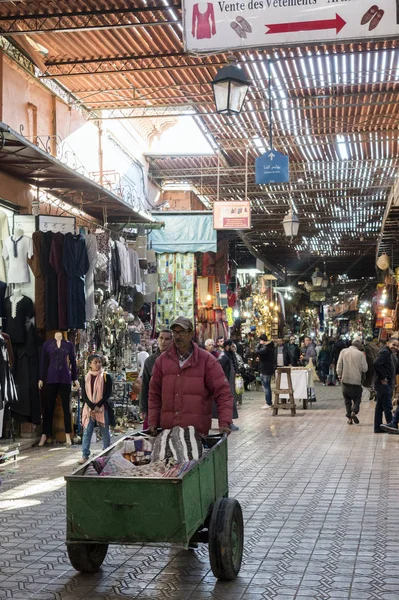 Marrakesh Morocco June 2013 Market Street Marrakesh Downtown Morocco — Stock Photo, Image