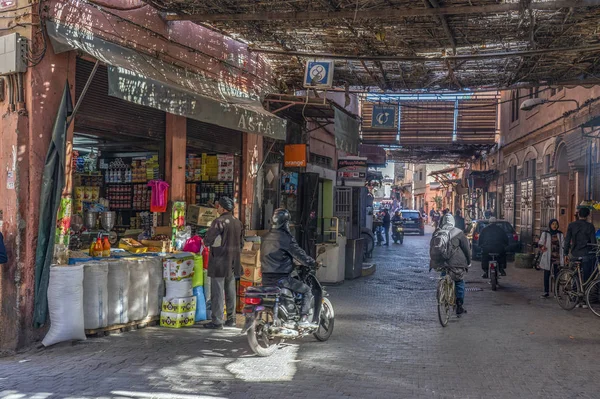 Marakeş Fas Haziran 2013 Marakeş Caddesi Fas — Stok fotoğraf