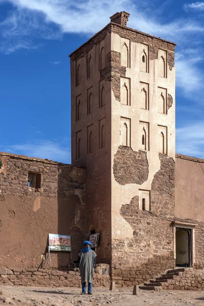 Marrakech Marocko December 2017 Telouet Kasbah Ett Kasbah Längs Den — Stockfoto