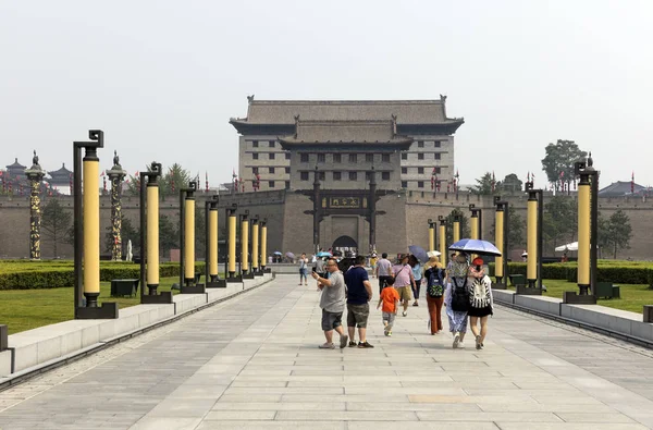 China Julho 2017 Palácio Muro Cidade Xian Maior Sistema Defesa — Fotografia de Stock