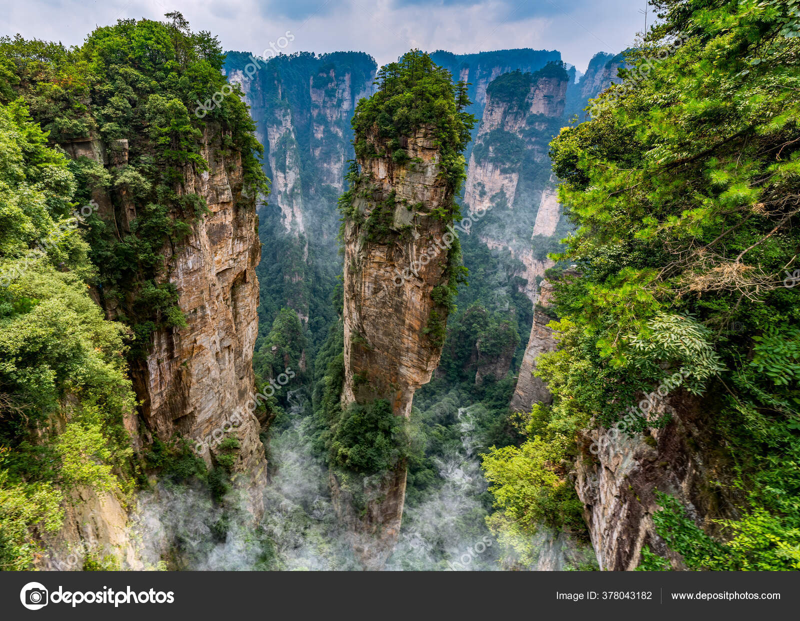 The Avatar mountains in Zhangjiajie China  Photo
