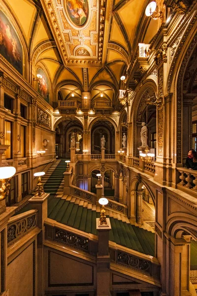 Vienna Áustria Novembro 2016 Interior Ópera Estatal Viena Wiener Staatsoper — Fotografia de Stock