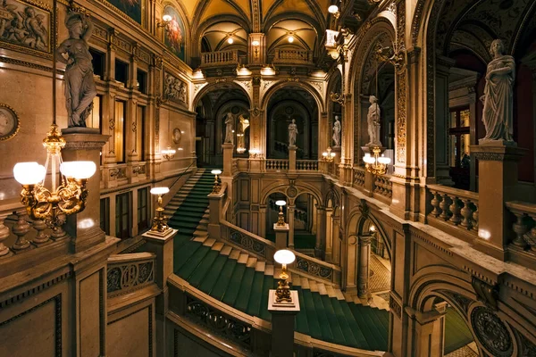 Vienna Áustria Novembro 2016 Interior Ópera Estatal Viena Wiener Staatsoper — Fotografia de Stock