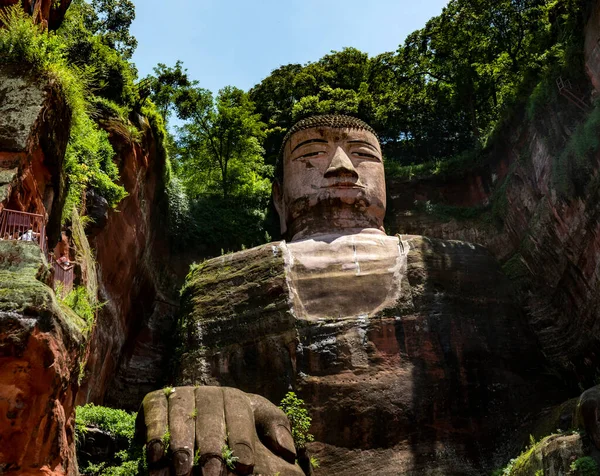 Big Buddha Statue Mountain Rock — Stock Photo, Image