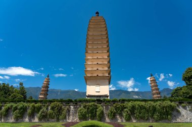 Dali Chongsheng Temple complex in Yunnan, China clipart