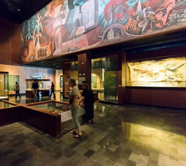 Ciudad México Diciembre 2015 Interior Del Museo Nacional Antropología Ciudad —  Fotos de Stock