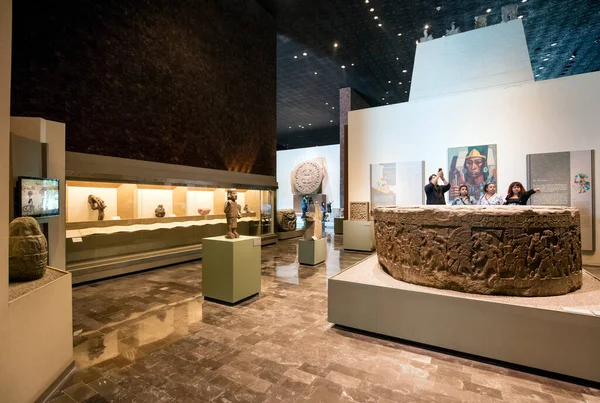 Ciudad México Diciembre 2015 Interior Del Museo Nacional Antropología Ciudad — Foto de Stock