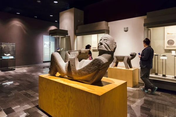 Mexico City 2015 Interior National Museum Anthropology Mexico City 멕시코에서 — 스톡 사진