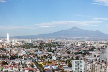 Katalonya şehrinin yüksekliğinden Barselona manzarası