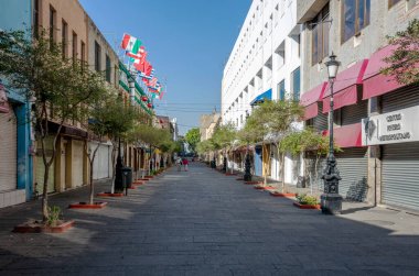 Turistik şehrin sokak manzarası