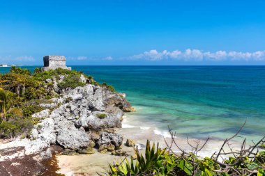Tulum Maya harabeleri Riviera Maya, Meksika 'da
