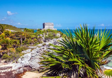 Güzel sahil ve deniz manzarası
