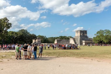 Chichen itza, yucatan ve Meksika harabeleri.