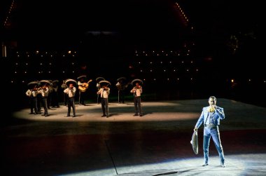 XCARET, MEXICO - 6 Ocak 2016: Yucatan Yarımadası 'nın Karayipler kıyı şeridinde yer alan bir Maya uygarlığı arkeolojik alanı Xcaret' te göster.