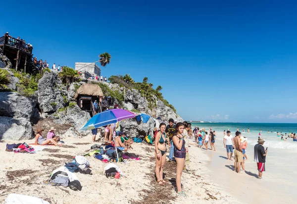 Beach People Background — Stock Photo, Image