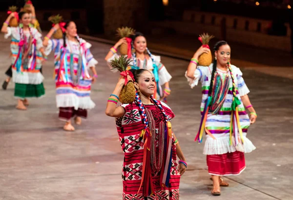 Xcaret México Enero 2016 Espectáculo Xcaret Sitio Arqueológico Civilización Maya — Foto de Stock