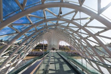 Şangay 'daki köprü manzarası, Çin.