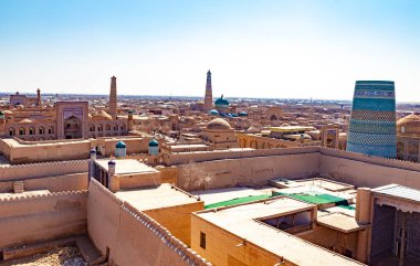 Özbekistan 'ın antik Khiva kenti
