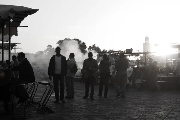 Pessoas Andando Cidade Barcelona Espanha — Fotografia de Stock