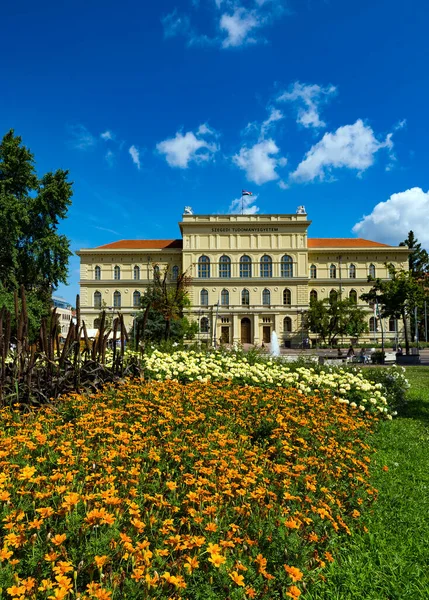 Budynek Uniwersytetu Szeged Węgry — Zdjęcie stockowe