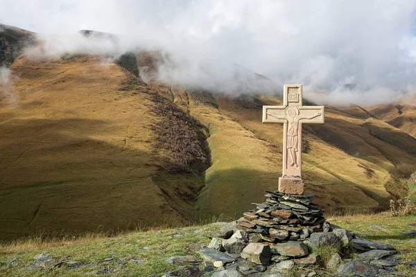 Old Wooden Cross Mountain — Stock Photo, Image