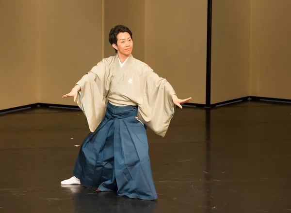Personas Identificadas Actuando Escena Teatral Estilo Japonés — Foto de Stock