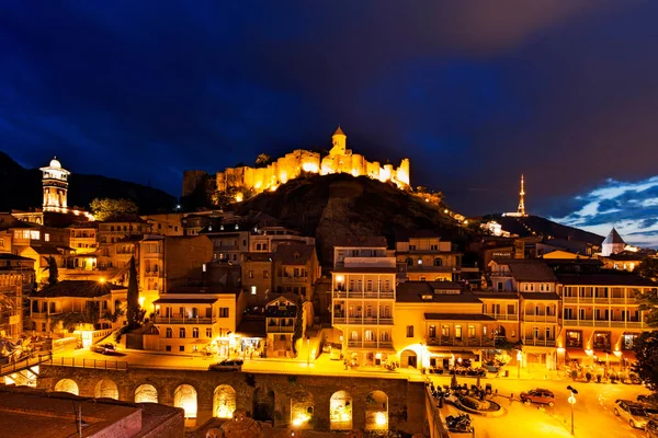 Night View Old Town Toledo Spain — Stock Photo, Image