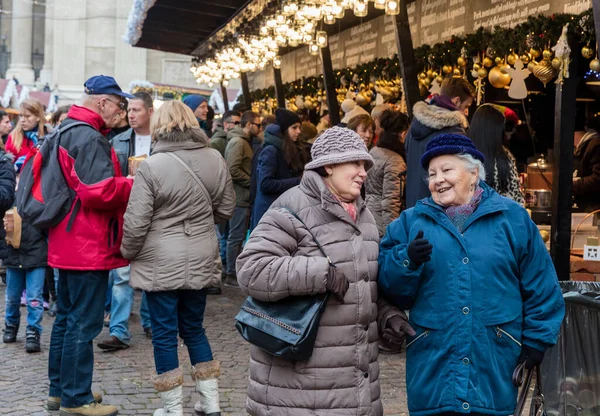 Vánoční Trh Mnichově Německo — Stock fotografie