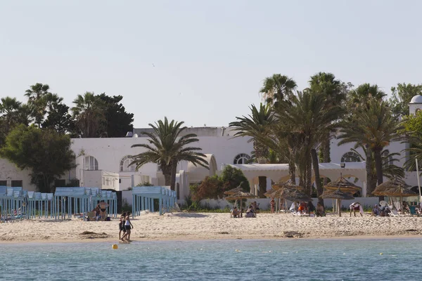 Vista Sulla Spiaggia Sul Mare — Foto Stock