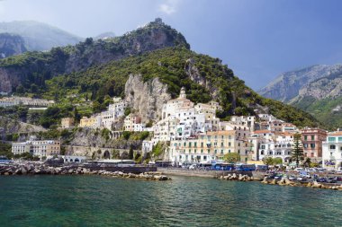 İtalya 'daki Alamfi Sahili manzarası