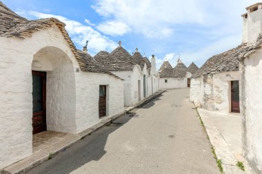 tipik Trulli evleri alberobello, İtalya