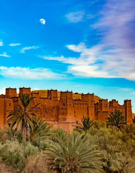 Tradiční Staré Město Poušti Marocco — Stock fotografie
