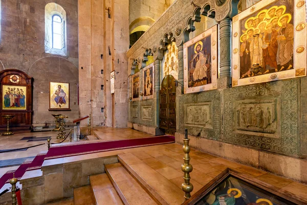 Mtskheta Georgia Outubro Interior Catedral Svetitskhoveli Como Outubro 2014 Mtskheta — Fotografia de Stock