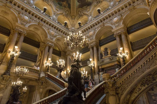 Paris Juillet Une Vue Intérieure Opéra Paris Palais Garnier Est — Photo