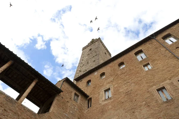 Staré Městské Hradby Siena Itálie — Stock fotografie