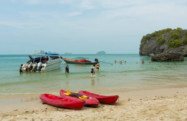 Barco Playa Tailandia — Foto de Stock