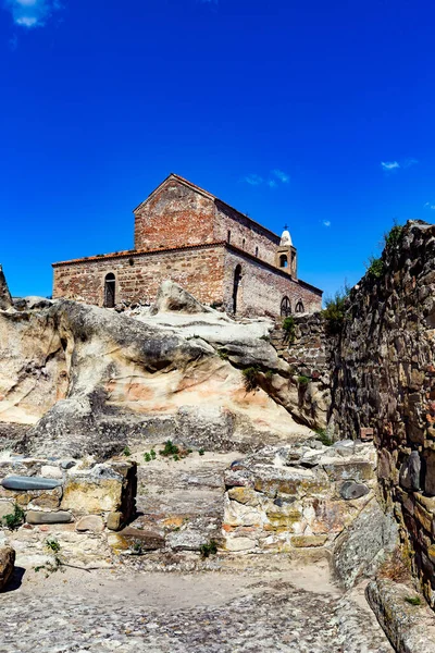 Ruínas Uplistsikhe Cidade Caverna Perto Gori Geórgia — Fotografia de Stock