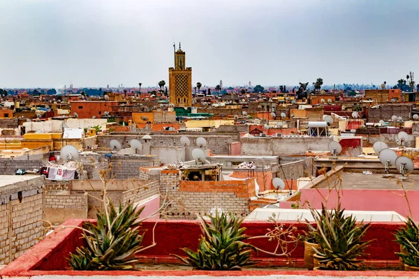 Vista Aérea Del Casco Antiguo Marocco — Foto de Stock