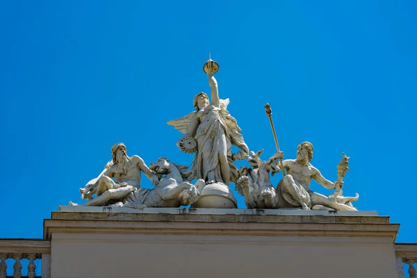 Estatua Del Rey San Pedro Pablo Roma Italia —  Fotos de Stock