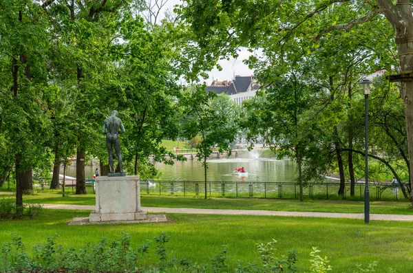 Budapest Hongrie Mai 2018 Jardin Orczy Rénové Maintenant Parc Campus — Photo