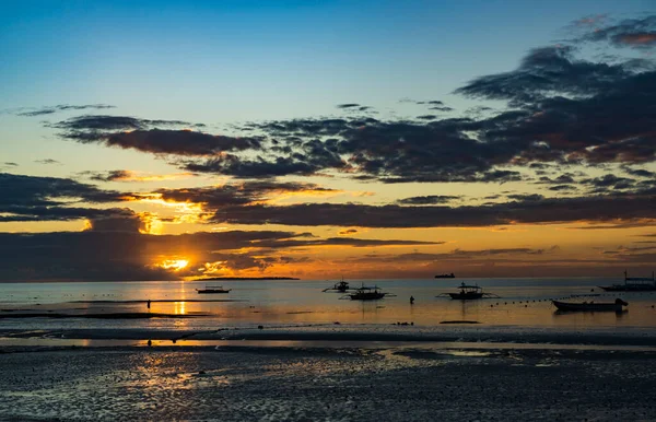 Spiaggia Tropicale Bohol Mattino Presto Philipines — Foto Stock