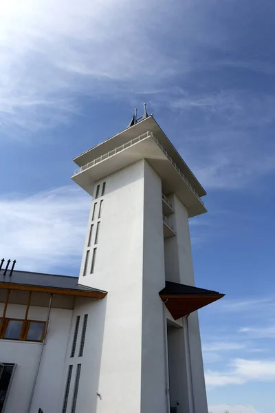 Vista Torre Iglesia San Jorge Ciudad Sochi Rusia — Foto de Stock