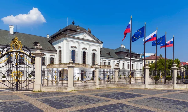 Bratislava Slowakei August 2015 Der Grassalkowitsch Präsidentenpalast Bratislava Ist Die — Stockfoto